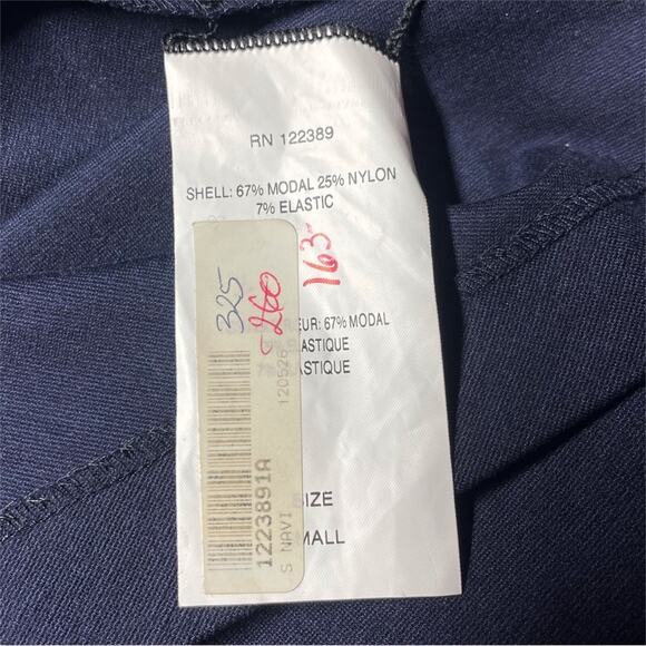 THE ROW Boxy Bateau Neck Short-Sleeve Navy Blue Top Size S - Picture 7 of 7